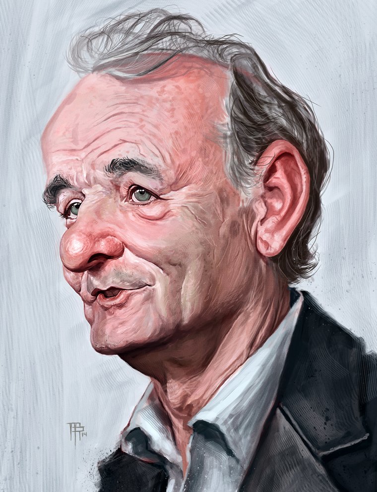 Билл Мюрей шарж
