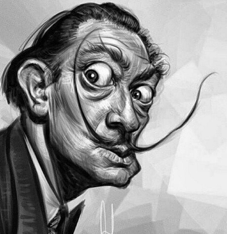 Рисунок Сальвадор дали карикатура