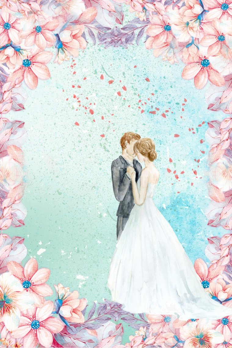 Фон для свадебной метрики