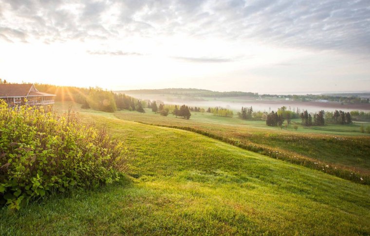 Деревенский пейзаж панорама