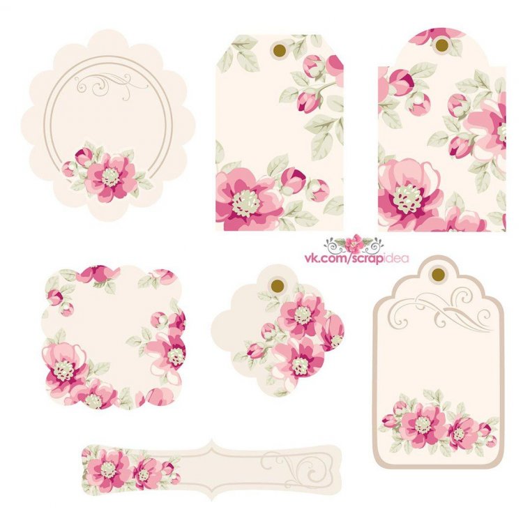 Бирки для скрапбукинга