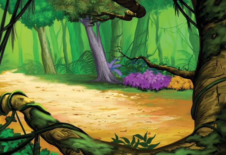 Лес иллюстрация