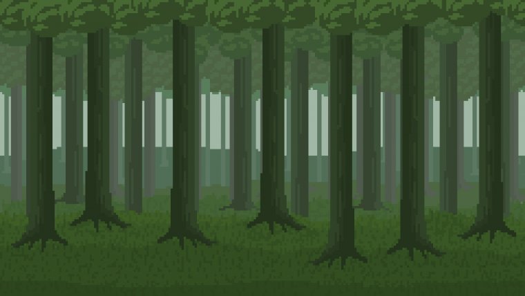 Пиксельный лес