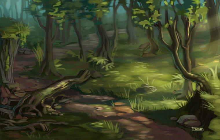 Локация леса