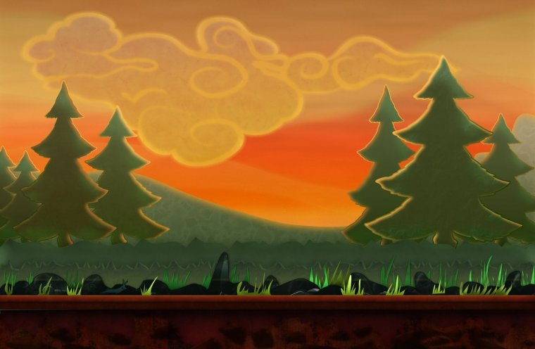 Декорации лес