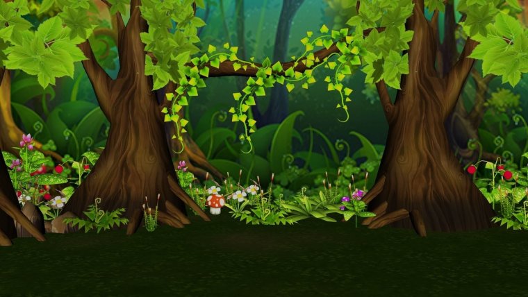 Фон сказочный лес