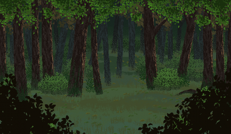 Лес пиксели