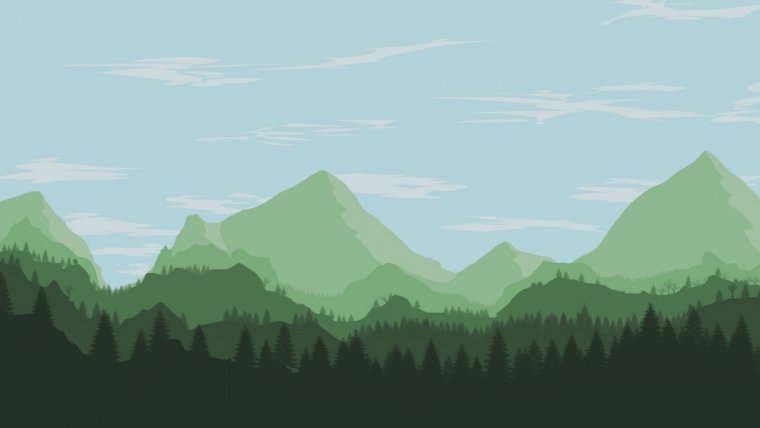 Мультяшные горы