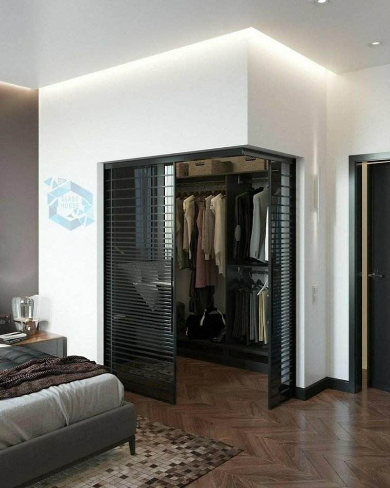 Спальня с гардеробной комнатой