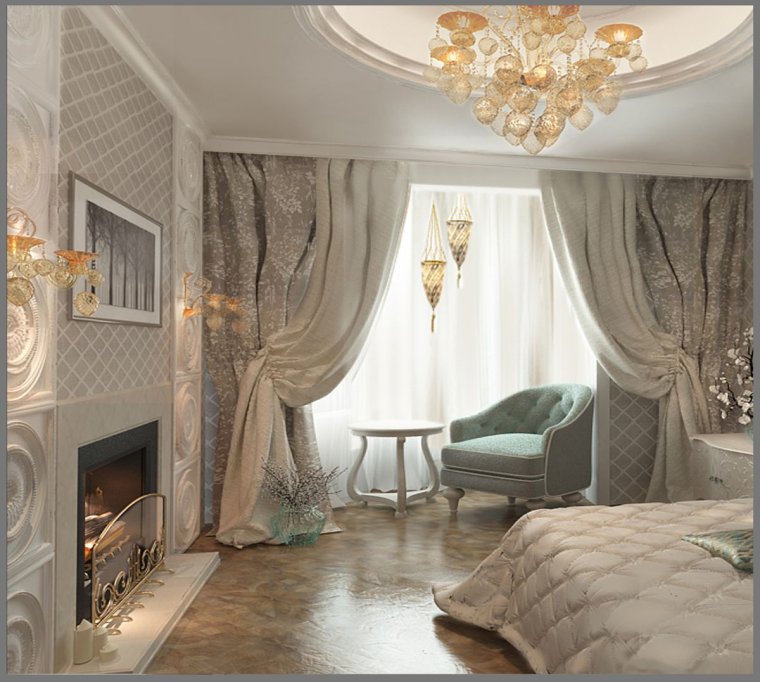 Маленькая спальня в винтажном стиле