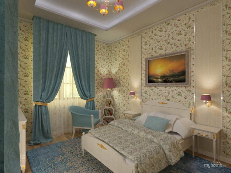 Интерьер спальни для женщины