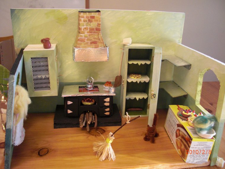 Мебель в кукольный дом из картона