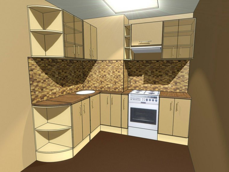 Дизайнерский макет кухни