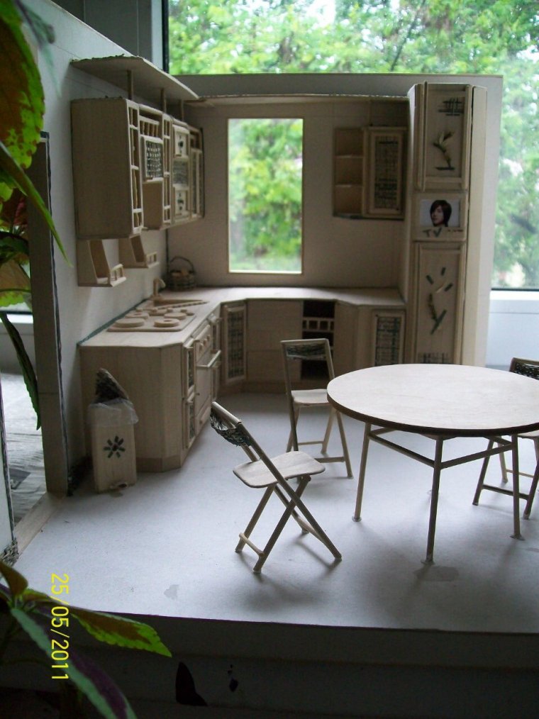 Макет кухни из картона 5 класс