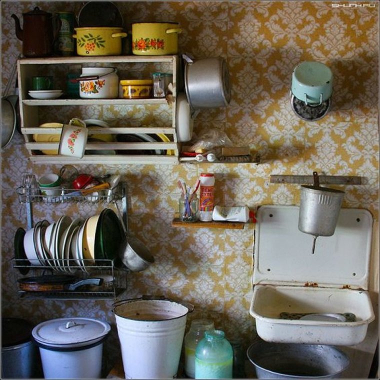 Советский интерьер в деревне
