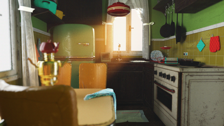 Интерьер маленькой кухни Советской