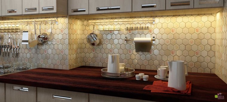 Кухонный фартук мозаика