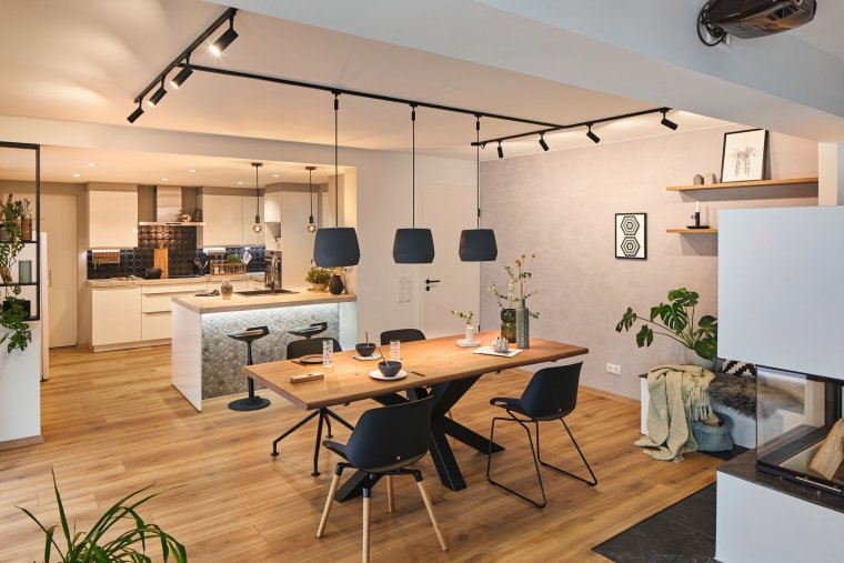 Трековые светильники в интерьере