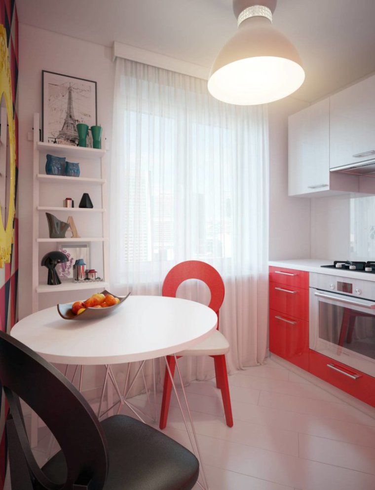 Кухня в стиле Прованс в хрущевке 6 кв м