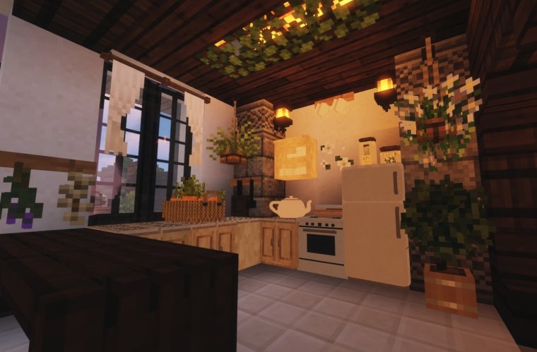 Кухня в майнкрафт Ванилла