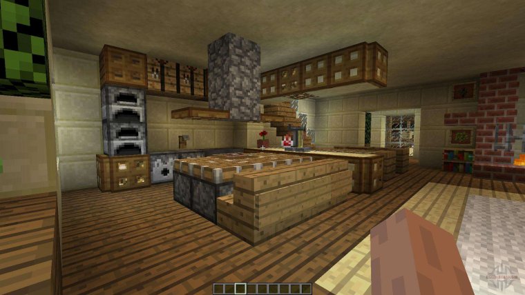 Обстановка дома в МАЙНКРАФТЕ