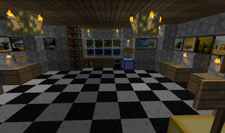 Столовая майнкрафт
