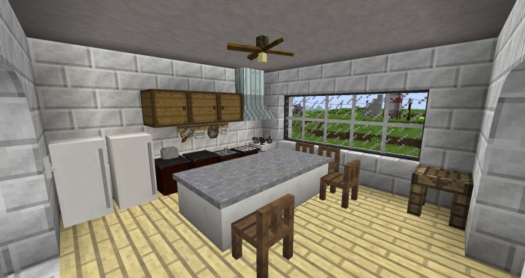 Кухня в МАЙНКРАФТЕ без модов современный стиль