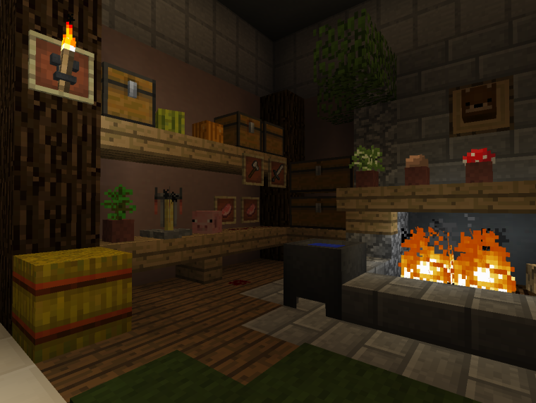 Мебель в МАЙНКРАФТЕ кухня