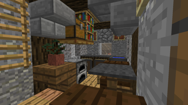 Кухня в замке майнкрафт