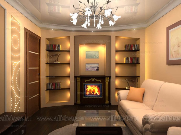 Интерьеры малогабаритных гостиных