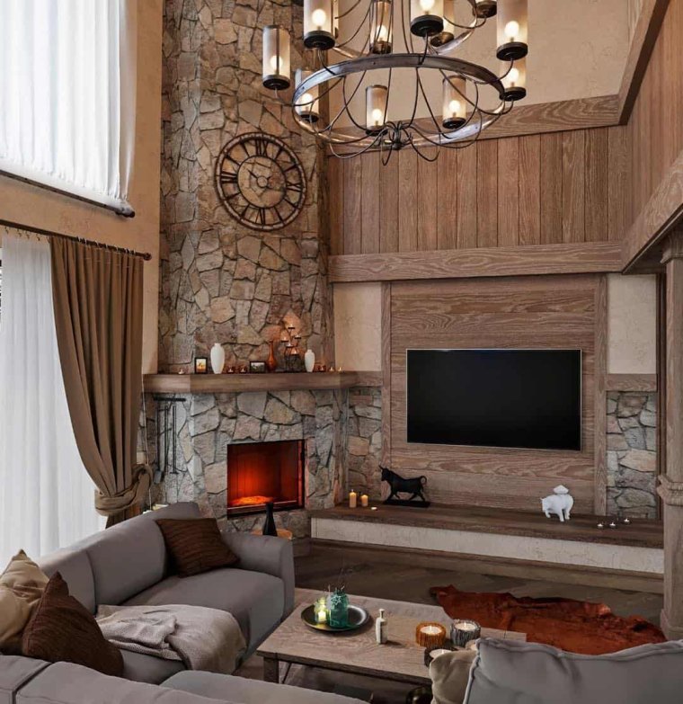 Стиль Шале в интерьере квартиры