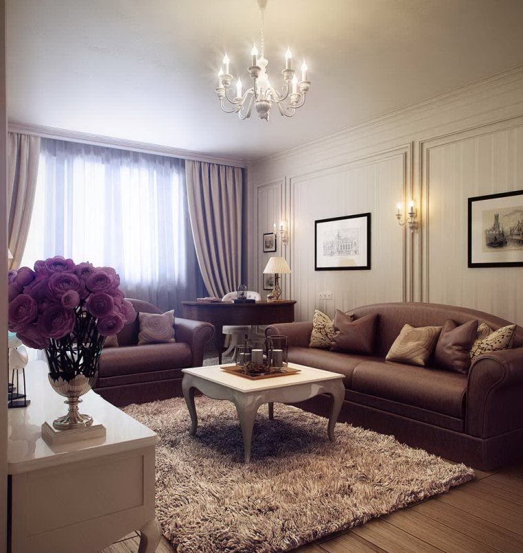 Классический интерьер гостиной