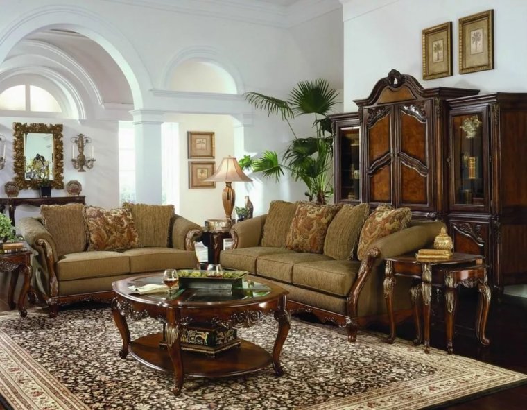 Красивые мебели для гостиной зала .