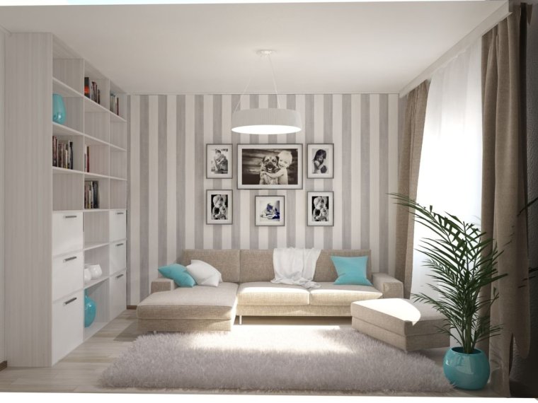 Эконом дизайн гостиной