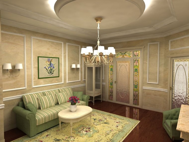 Гостиная в стиле эконом класса