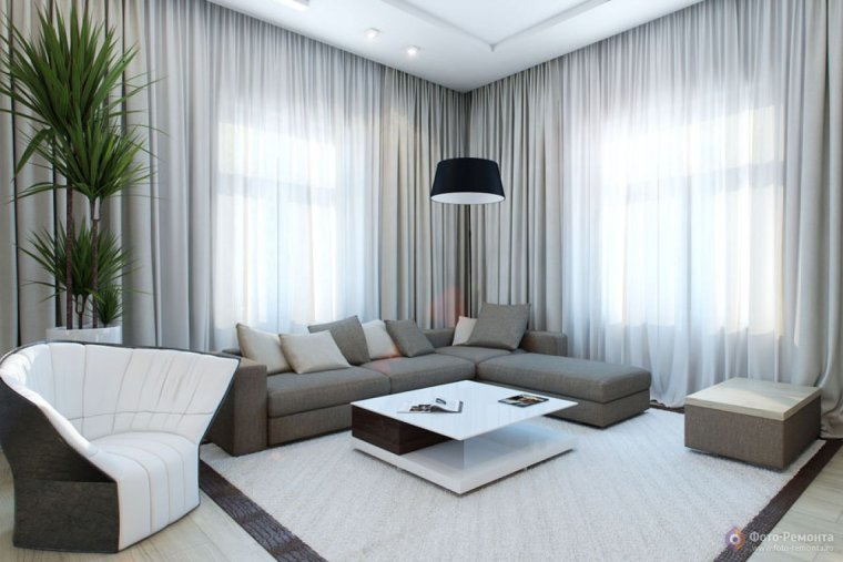 Гостиная в квартире эконом