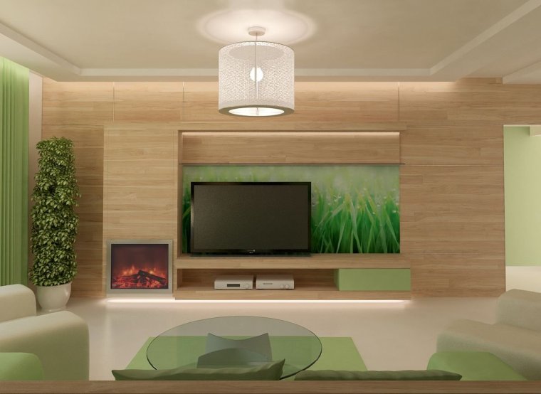 Интерьер гостиной эконом класса