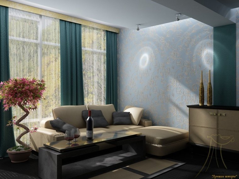 Интерьер гостиной эконом