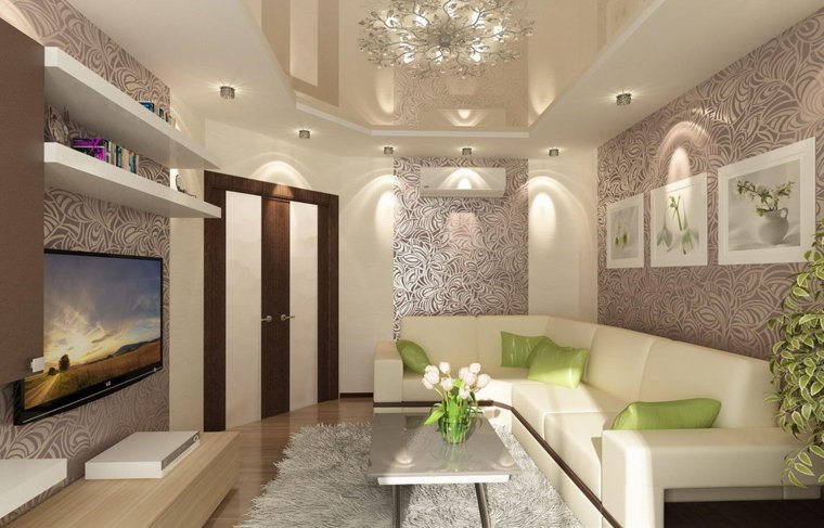 Эконом гостиная интерьер