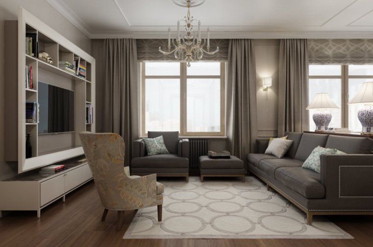 Гостиннаяс двумя окгами