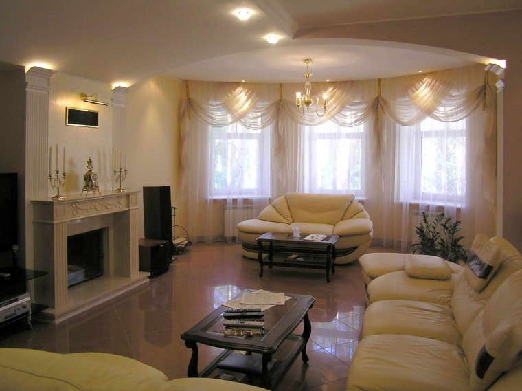 Красивые залы в квартире