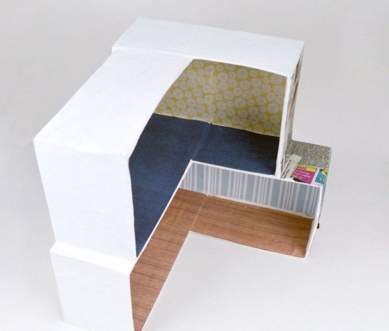 Домик из коробки от обуви