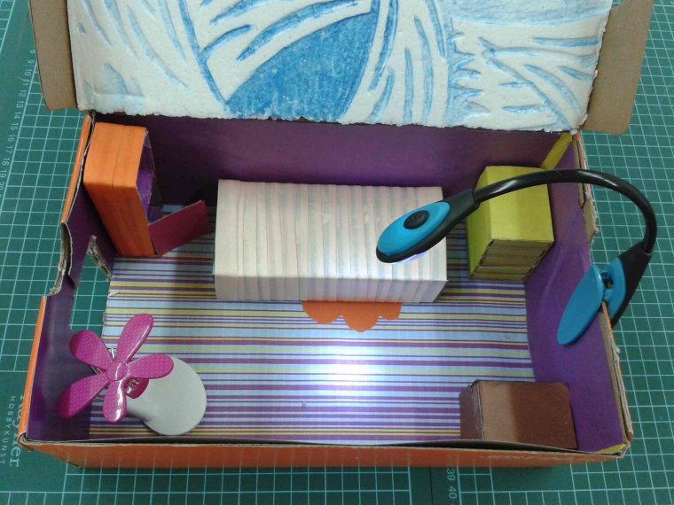 Макет комнаты из коробки 7 класс технология