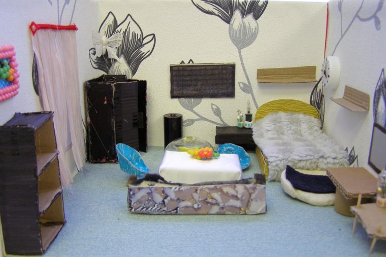 Макет своей комнаты из коробки