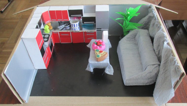 Макет кухни по технологии