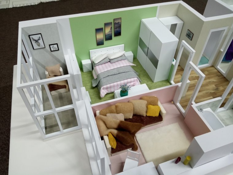 Бумажный макет квартиры