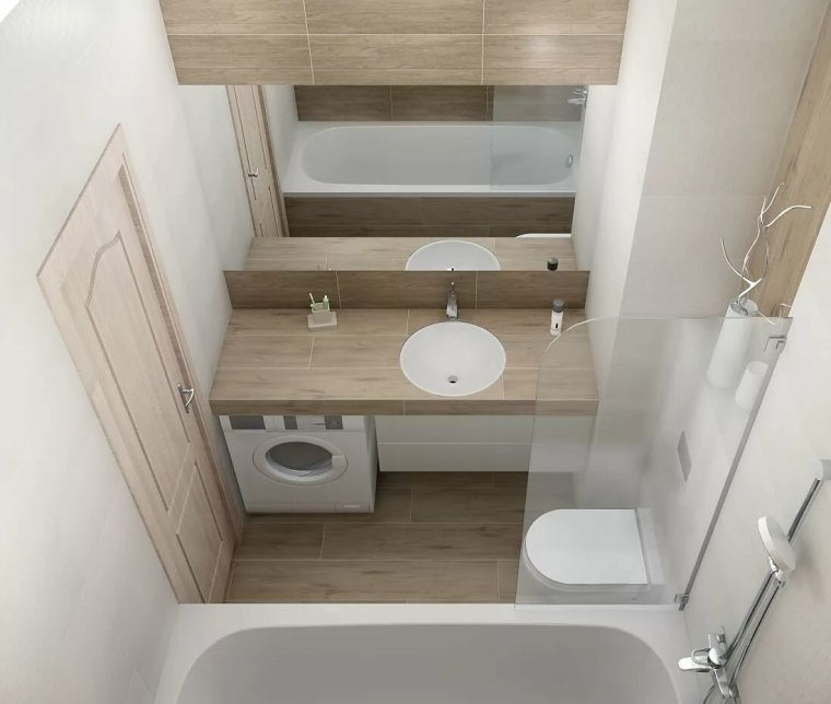 Планировка ванны 3 на 3