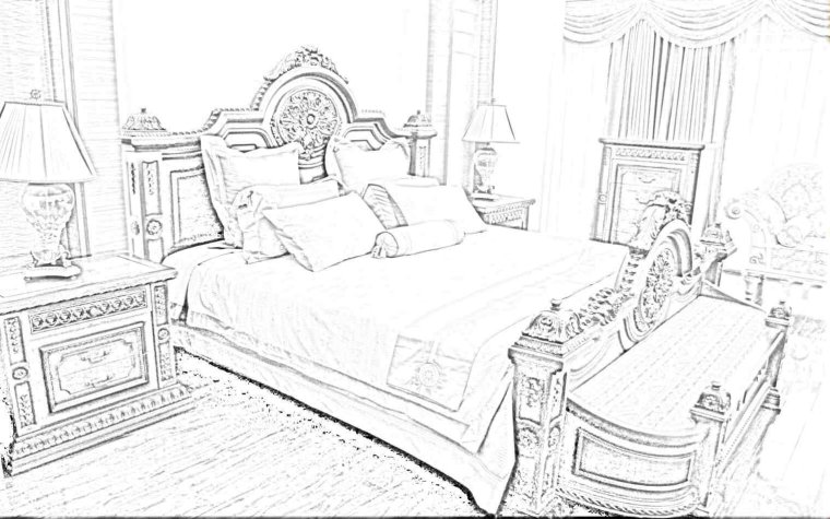 Спальня раскраска