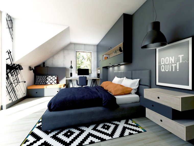 Спальня для подростка в стиле Минимализм