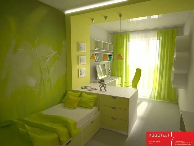 Комната для девочки с балконом